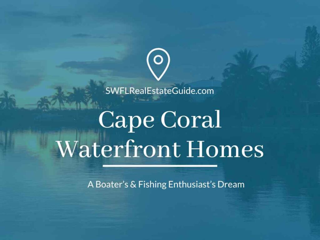 cape coral waterfront homes
